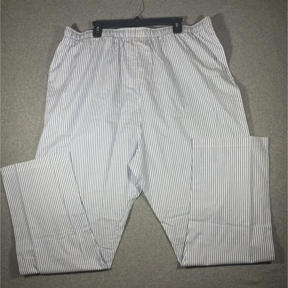 Polo Ralph Lauren Men's Blue and White Striped Sleepwear Pajama Pants Size 1XT